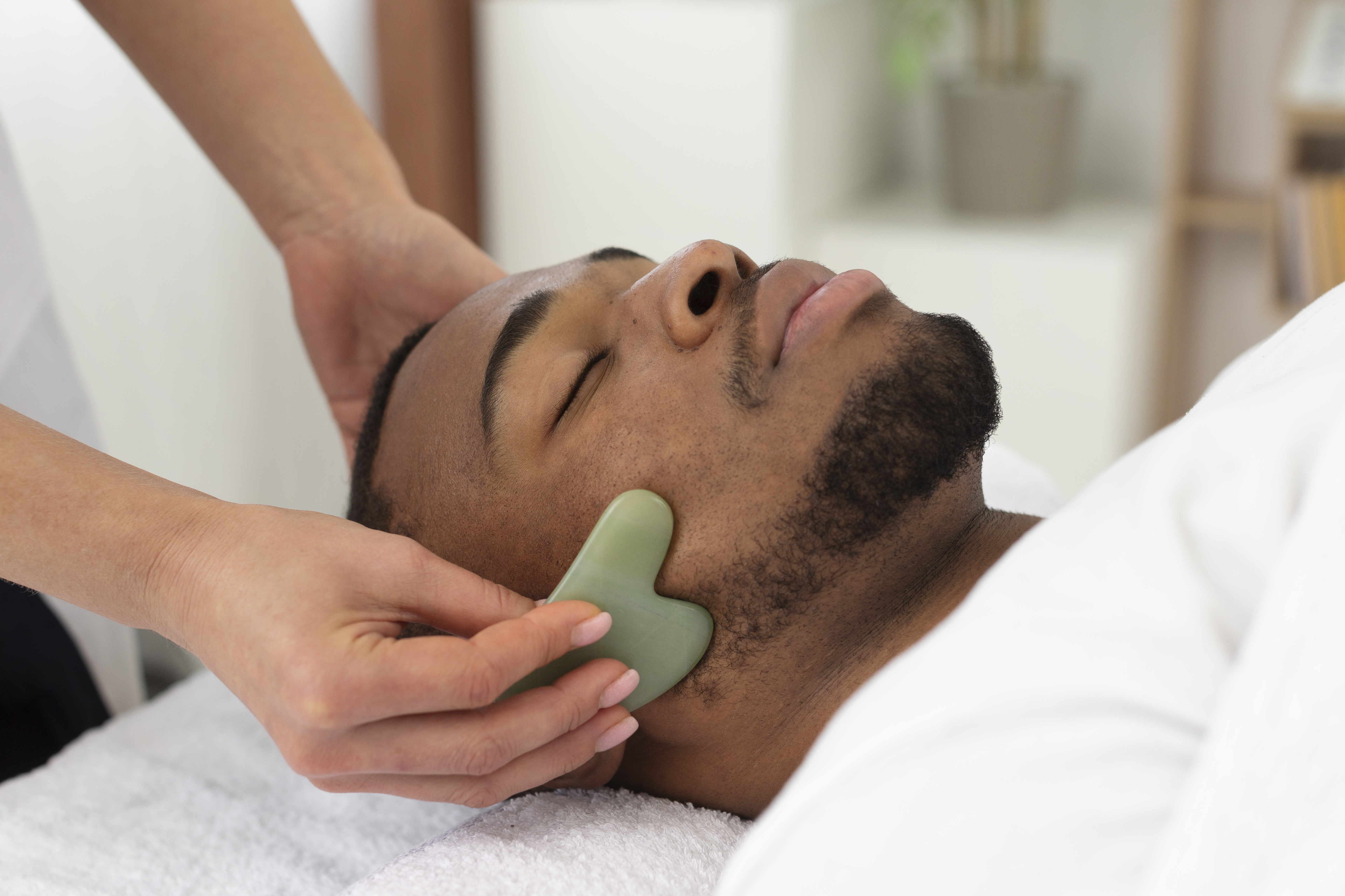 Athlete receiving sports massage in Windhoek